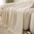thumbnail image 1 of Couverture de Canapé Crème Blanche pour Décoration Intérieure, 1 of 5