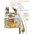 thumbnail image 2 of Eucalyptus Leaves Table Cloth, Waterproof Tablecloth for Square Tables, Daisy Flower Spring Watercolor Country Floral Bee Reusable Washable Fabric Table Cover for Restaurant Kitchen Dining 60"x60", 2 of 9