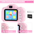 thumbnail image 3 of WOORNIGOJIN Kids Camera 1080p HD Digital Camera for Boys and Girls Aged 3-12 Years, 32GB SD card, Children's Day Gifts, Birthday Gifts (Pink), 3 of 11