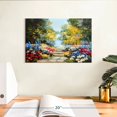thumbnail image 3 of Elephant Stock Flower Garden Wall Art - Horizontal Canvas Wall Art - Living Room Wall Decor - Hobbies And Lifestyle Canvas - Green And Beige Decor - 12" x 8", 3 of 8