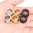 thumbnail image 3 of Expansores De Acero Inoxidable Color Negro Plateado Dorado, 3 of 6