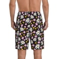 thumbnail image 4 of Lsque Daisies Flowers Mens Sleep Pajama Shorts,Short Pajama Pants, Cotton Ultra-Soft Knit-Large, 4 of 9