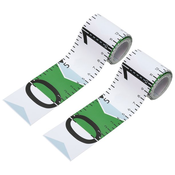 Regla de Pescado Uxcell, Paquete de 2, 53 Pulgadas, Impermeable para Barco de Pesca, Kayak, Banco de Trabajo, Verde