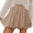 Khaki-A, variant on QHFBli Boho Shorts for Women Ruffled High Waisted Skorts with Pockets Casual Puff Bubble Mini Skirts Going Out Cute Shorts