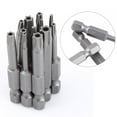 thumbnail image 4 of 12Pcs Star Head Screwdriver Screwdriver Bit, Star Head Bit Power Drill Parts & Accessories Drill Bits Bits 50mm  Bit Set S2 Steel Impact Driver Bits with 1 / 4 Inch Shank, 4 of 8