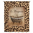 thumbnail image 2 of Leopard Printed Sheer Curtains 63 Inches Long, Funny Animals Textured Bathtubs Light Filering Curtains, Breathable Simi Curtain Privacy Drapes for Living Room Bedroom Lightweight Window Treatment, 2 of 9