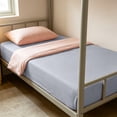 thumbnail image 6 of NWOKYZGH 1Pc Soft Breathable Bottom Sheet, 47"x78" Deep Pockets Fitted Sheet, All Around Stretch Fit, Wrinkle Resistant, Colorfast, Easy Care, 6 of 6