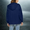 thumbnail image 7 of Royal Blue Jacket for Women Fall Winter Long Sleeve Lightweight with Hood Waterproof Jackets Hooded Outfits Rain Coats Ladies Zip Up 2025 Clothes Trendy M, 7 of 7