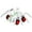 White, variant on Inertia Powered Spider Racer Toy, Moving Legs & PK Racing, Rubber Tires, Kids Birthday Christmas Halloween Gift, Party Favor(Red)