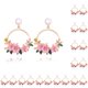 thumbnail image 1 of Pendientes de flores sweethay 1 par para novia regalo de joyería rosa, 1 of 6