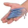 thumbnail image 3 of 5Pcs Appât Artificiel en Forme de Poisson Simulé Leurre Doux Faux Poisson Nageur Réaliste Bleu, 3 of 14