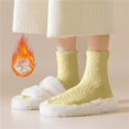thumbnail image 3 of HJQEQVD 2Pcs Warm Fuzzy Socks for Women Plus Size Compression Socks Wide Calf for Women Men Large Size Knee High Support Stockings Socks for Women Solid Color Womens Socks,Yellow One Size, 3 of 5