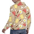 thumbnail image 3 of Hoodies for Men - Coffee Bacon Eggs Toast Long Sleeve Comfrt Men'S Fashion Hoodies & Sweatshirts, Sweatshirts for Men Hoodies Pullover Clothing Clothes with Pouch, 3 of 7