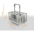 thumbnail image 4 of Universal Cutlery Basket For Many Common Dishwashers | Rinsing Basket For Dishwashers & Dishwashers With Heat-resistant Plastic & Extra Sturdy Handle, 4 of 5
