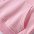 thumbnail image 5 of ZCFZJW Kids Soft Brushed Fleece Hooded Sweatshirts Fall Winter Casual Solid Color Long Sleeve Active Pullover Hoodie for Boys and Girls with Pocket Pink 18-24 Months, 5 of 6