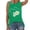 Green, variant on Babysbule Womens Tank Tops Summer Tank Tops For Women Summer Thin Daisy Sunflower Print Short Sleeve Sleeveless Vest Casual Loose Pullover Tunic Tees