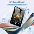 thumbnail image 3 of 64GB MP3 Player with Bluetooth 5.3, 2.4" Full Touch Screen Portable Music Player, Lossless Sound Digital Audio Player Built-in HD Speaker, FM Radio, Player Case Earphones Included, 3 of 5
