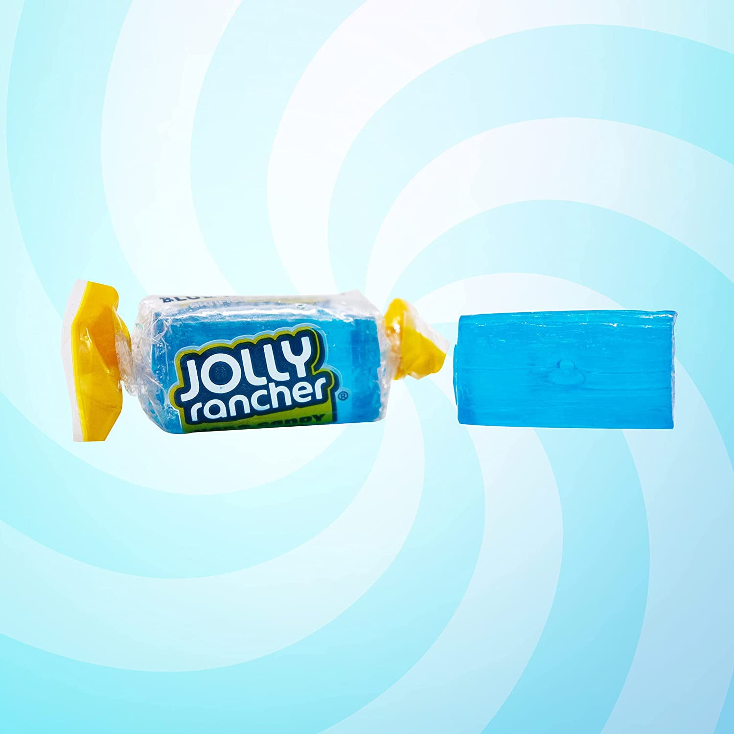 Jolly Rancher Blue Raspberry Hard Candy - 2 LB, Bulk Individually Wrapped Candy,  Resealable Bag - 2 Pounds (32 Oz)