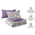 thumbnail image 3 of Mainstays 7-Piece Reversible Bed in a Bag Comforter Set with Sheets, White Multi Floral, Queen, 3 of 12