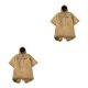 thumbnail image 4 of Greeniant Saco de dormir de algodón Manta impermeable para adultos al aire libre Edredón portátil Chaqueta de plumas Capa a prueba de frío Marrón 2piezas, 4 of 6