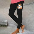 thumbnail image 2 of QATAINLAV Women's Halloween Leggings Fashion Ghost Pumpkin Printed High Waist Yoga Pants Stretchy Athletic Legging Trousers 90% off Clearance Sale Black M, 2 of 5
