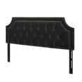 Kaye Tufted Headboard, Dark Charcoal Grey