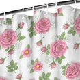 thumbnail image 3 of Pioneer Flower Floral Print Pattern Shower Curtain 36"x72", Bathroom Decorative Shower Curtain Set with 12 Hooks, Waterproof Washable, 3 of 6