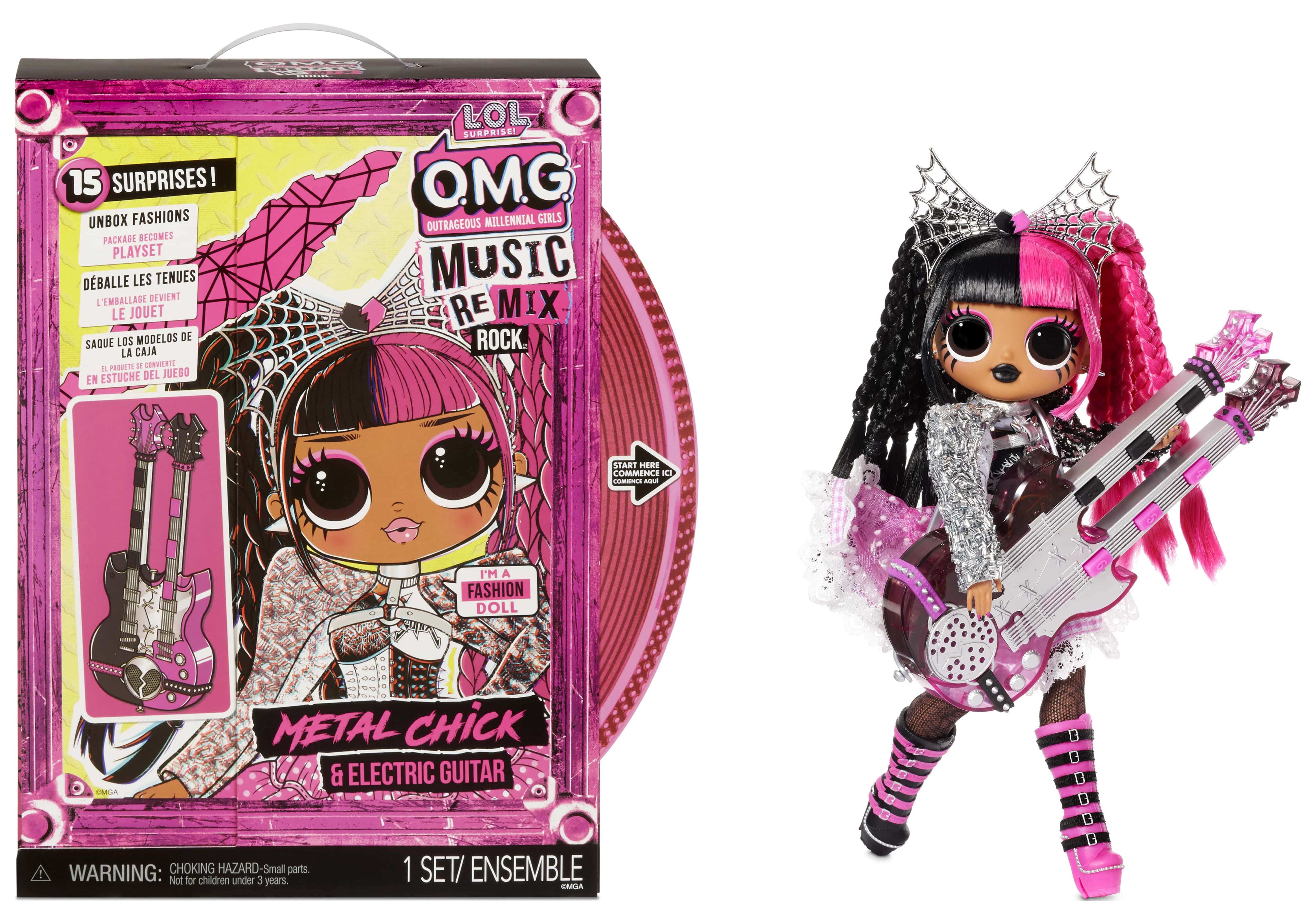 LOL Surprise Omg Remix Rock Ferocious Fashion Doll with 15
