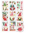 thumbnail image 1 of Calcomanía de cristal de ventana electrostática enano de Navidad, diseño de escena, calcomanía de pared de Santa Claus, 2024, 1 of 4