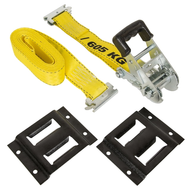 Soporte logístico con trinquete, 1,75 cm x 4,57 m, 600 kg
