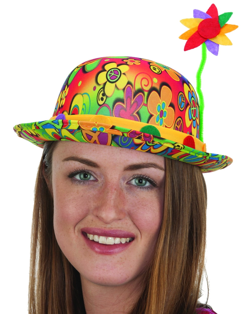Rainbow bowler hat Clearance