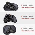 thumbnail image 3 of Funda para bicicleta Puroma impermeable con orificio para candado para 1 a 3 bicicletas, 3 of 6