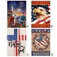 thumbnail image 3 of 1 Pcs Patriotic Stars and Stripes Garden Flag 12.5x18 Inch Double Sided Outside, USA 4th of July Memorial Day Independence Day Watercolor Yard Outdoor Decoration, 3 of 3