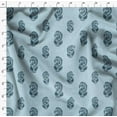 thumbnail image 4 of Soimoi Poly Georgette Fabric Leaves Block Print Fabric by Yard 42 Inch Wide, 4 of 5