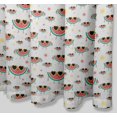 thumbnail image 4 of S4Sassy White Dot & Watermelon Fruits Printed Bathroom Curtain Waterproof Shower Drapes-60 x 70 Inch, 4 of 6