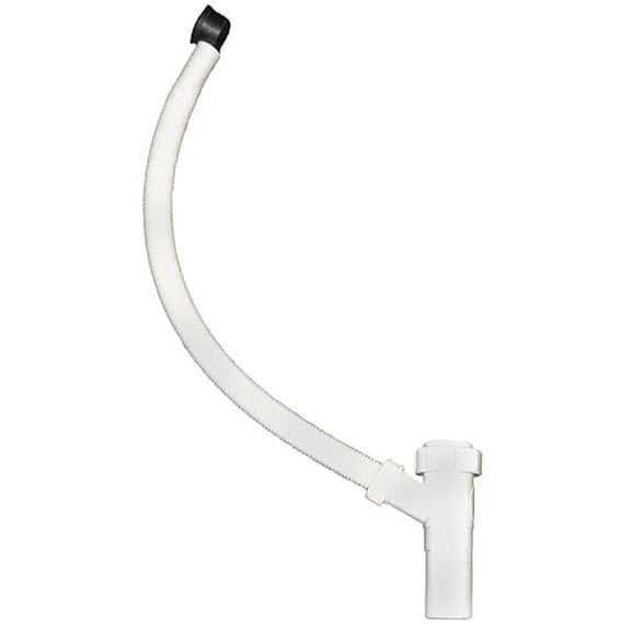 Orion Laboratory Sink Overflow,3 7/8" H,White 385551-15