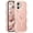 Pink, variant on Magnetic for iPhone 16 Plus Case, Compatible with MagSafe, 2025 Transparent Wave Frame Design Case Soft Edge Cover Cute Clear Matte Shockproof Protective Phone Cover