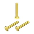 thumbnail image 1 of Unique Bargains Brass Hex Bolts, M10x55mm 3 Pack Fully Thread Grade 4.8 Machine Screws, 1 of 4