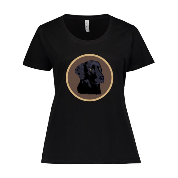 Inktastic Black Lab Dog Labrador Retriever Women's Plus Size T-Shirt