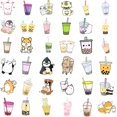 thumbnail image 3 of 100 Uds Kawaii Bubble Tea vinilo pegatinas calcomanías para botellas de agua nevera Scrapbooking fiesta para niñas adolescentes adultos TUNC Sencillez, 3 of 5