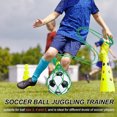 thumbnail image 5 of Uxcell Soccer Ball Kicking Net, Solo Football Ball Kick Net Practice Training Aid Soccer Return for Ball Sizes (3, 4, 5), Green, 5 of 6