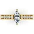 thumbnail image 4 of Engagement Rings Marquise Cut Diamond Rings for Women 14K Gold 1.10 CT TW (F,VS1), 4 of 5
