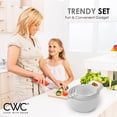 thumbnail image 4 of Cook with Color Mixing Bowls - 4 Piece Nesting Plastic Mixing Bowl Set with Pour Spouts and Handles, 4 of 10