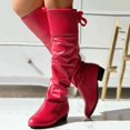 thumbnail image 2 of KELINFONG Womens Knee High Boots Soft Slouchy Low Stacked Heel Riding Boots Wide Calf Knee High Booties, 2 of 7
