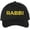 Black/Gold, variant on Rabbi Embroidered Baseball Cap | Text Spiritual Leader Torah Scholar Trip School Structured Adjustable Hat (Chacoal/White)