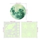 thumbnail image 2 of Pegatinas de estrellas que brillan en la oscuridad para techos y paredes - Pack de 3 calcomanías luminosas de PVC, 28cm & 20cm & 17cm, verde, fácil de pelar y pegar, decoración del cielo nocturno, 2 of 7