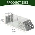 thumbnail image 2 of Clearance! Aoorsake Stainless Steel Squirrel Trap Cage Catch & Release For Set Outdoor & Indoor Mouse Traps Bug Catcher Fly Swatter Silver, 2 of 8