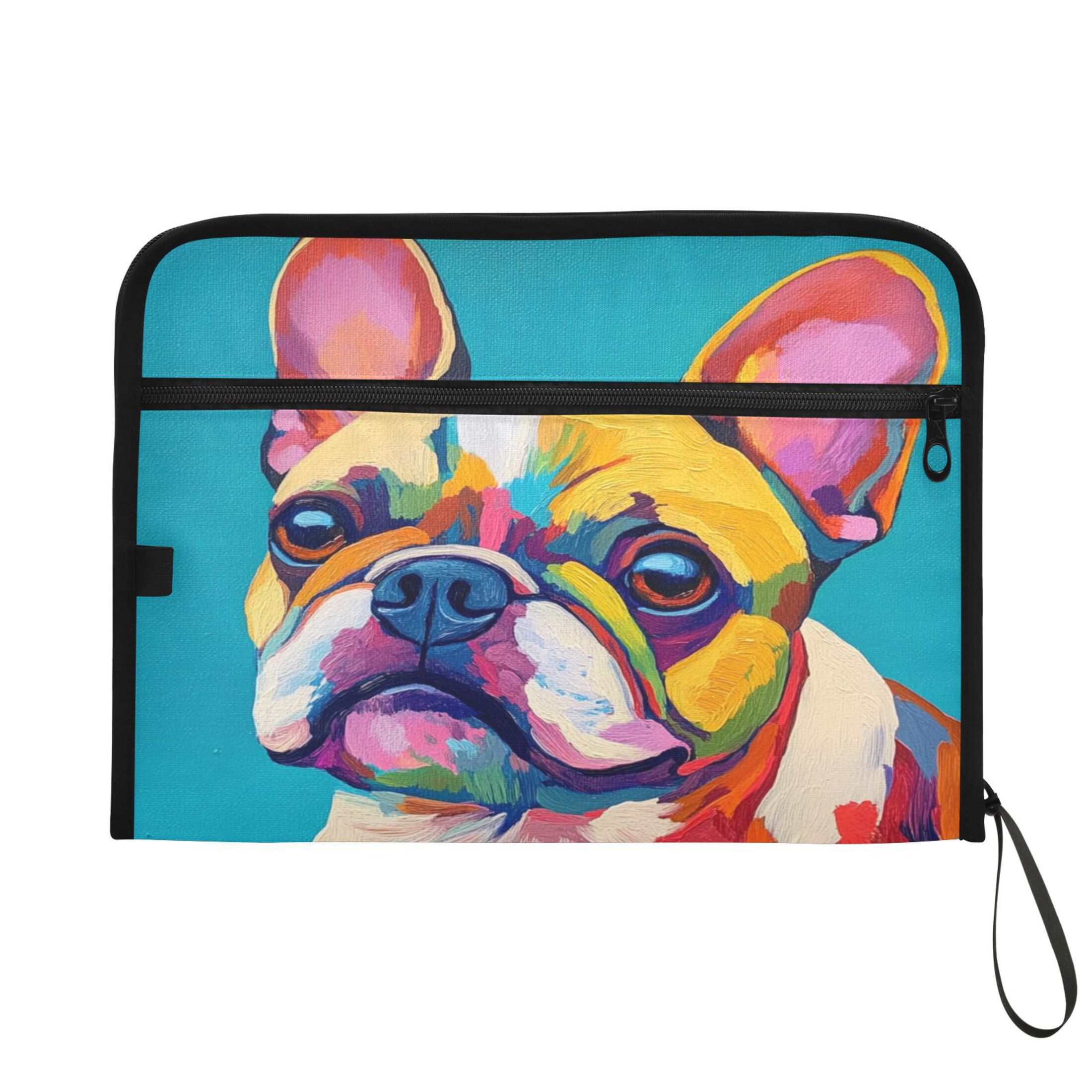 Organ Folder 14.2 x 0.8 x 10.6 Inches 13 Separate Pockets A4 Size Documents Folder A Sort Storage File Manager For The Home Office Rainbow Cute Puppy