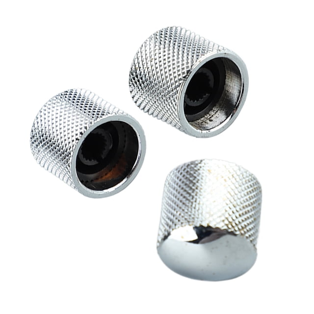 Potentiomètre Guitare Bouton de Commande, 3Pcs Bouton de Volume Basse Électrique Résistance à l'Usure Installation Simple Décoratif pour l'Entretien