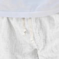thumbnail image 4 of YNGKMEA Men's Linen Shorts Lightweight Breathable Casual Elastic Waist Drawstring Shorts for Men Summer Beach Vacation Yoga, 4 of 7